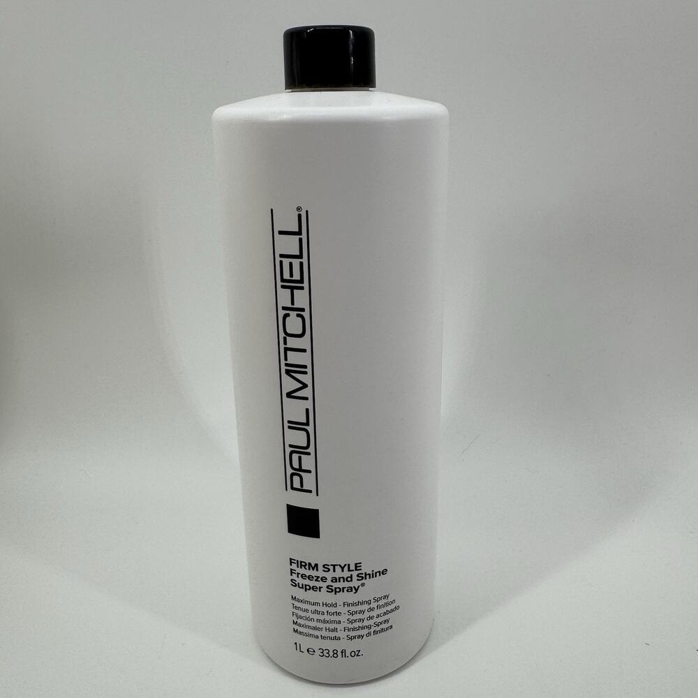 Paul Mitchell Freeze and Shine Super Spray 33.8 oz Firm Hold Salon Size New